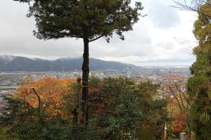 希貞結婚式シリーズ；福井の名所　足羽山山頂から見た福井市内