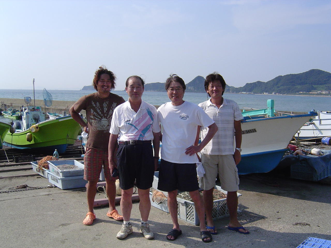 釣りパパ日誌；オジさん４人